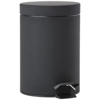 Odpadkový koš Koupelnový pedálový koš Solo, černá - Zone Denmark