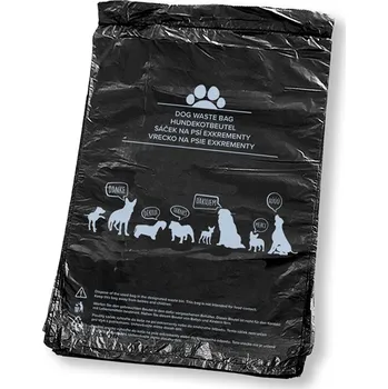 sáček na exkrement Sáčky na psí exkrementy černé 20 x 28 cm - blok 50 ks