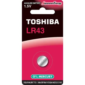 Baterie Alkaliczna Specjalistyczna TOSHIBA LR43 1,5V balení 1ks