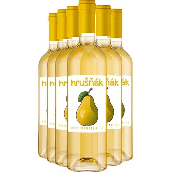Sada 6 Hrušňáků 11,5 % alk. 6x víno z hrušek | Rybízák.cz 6x Hrušňák 0,75l