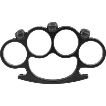 Sebeobrana Boxer černý s hroty tvaru LEBKA