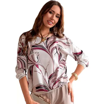 Dámská halenka Dámská halenka 1237_04 HAJDAN – Pohodlí a styl Barva/Velikost: šampaň / XXL/3XL