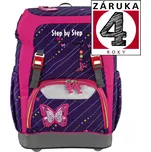 Školní batoh Step by Step GRADE Shiny Butterfly, AGR certifikát + Dárek ZDARMA