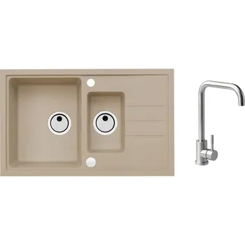 Granitový dřez Alveus SET Intermezzo 70/55 + BATERIE ANGEL + 5 % sleva v košíku s kódem SLEVA5