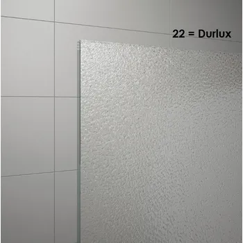 Sprchové dveře Ronal (Sanswiss) Ronal, DIVERA Black Line jednodílné posuvné dveře s pevnou stěnou v rovině D22S2B Šířka: 100, Sklo: 22 Durlux + doprava zdarma + při platbě převodem sleva