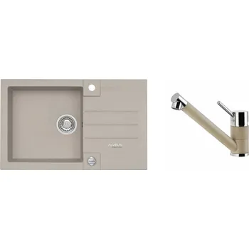 Granitový dřez Alveus SET ROCK 130 Pebble + BATERIE CLEO-P + dárek + 5 % sleva v košíku s kódem SLEVA5