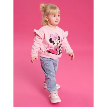 Dívčí mikina Sinsay - Mikina typu crewneck Minnie Mouse - pastelová růžová - 358DG-03X - 358DG-03X-86