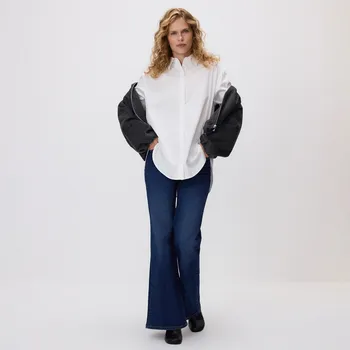 Dámské džíny Reserved - Zvonové džíny s vysokým sedem - tmavomodrá - 639HF-59J - 639HF-59J-36