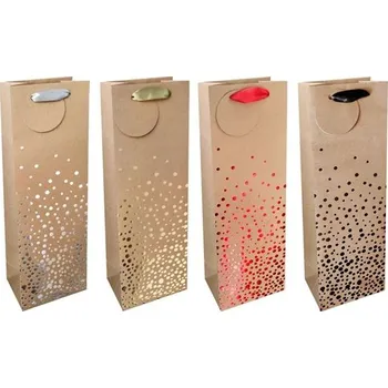 Dárková taška Dárková taška - na víno, 12 x 36 cm, 1 ks