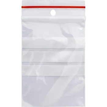 Sáček na potraviny Rychlouzavíratelné sáčky Q-Connect - 6 x 8 cm, 100 ks, s pruhy