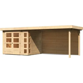 Zahradní domek Dřevěný zahradní domek KERKO 3 s přístavkem 280 Lanitplast