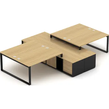 Kancelářská sestava Kancelářská sestava EPIC Z23 O pro 4 osoby (Sestava s délkou stolu 120cm a délkou komod 280cm)