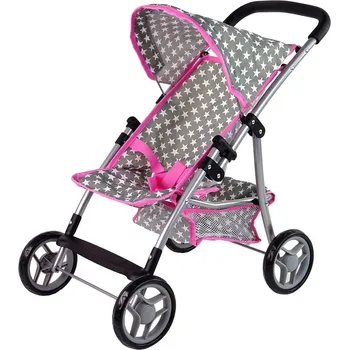 Kočárek pro panenku Mamido Kočárek pro panenky s hvězdičkami