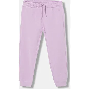 Dětské bavlněné tepláky United Colors of Benetton 3J68CF02H.G.Stagionale fialová 04X, vel. 160