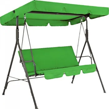 Zahradní houpačka Pohodlná zahradní houpačka zelené barvy