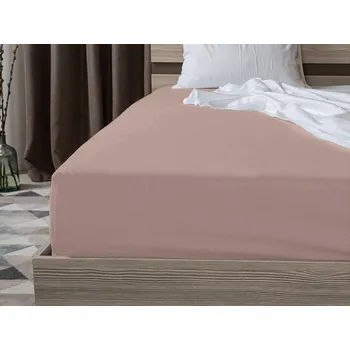 Bytový textil Jersey prostěradlo s lycrou fialové 90 x 200 cm