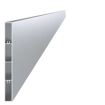 Stavební profil KVN ALUMINIUM Poškodený profil 160x16mm, L-6000mm, bez povrchovej úpravy