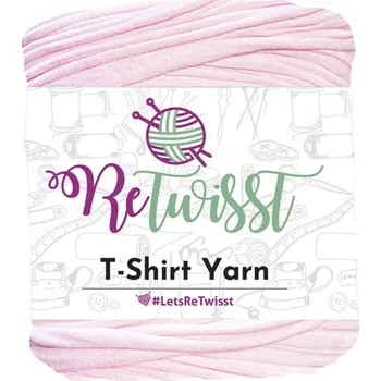 Příze špagáty ReTwisst světle pastelově růžová