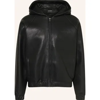 Daily Paper Pánská Bunda V Koženém Vzhledu, černá, 54