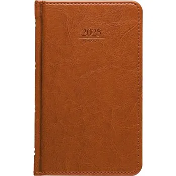 Diář Týdenní kapesní diář 2025 Kastor - hnědý