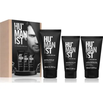 Kosmetická sada Delia Cosmetics Humanist Delia Cosmetics Humanist osvěžující sprchový gel 200 ml + Delia Cosmetics Humanist regenerační krém na ruce 100 ml + Delia Cosmetics Humanist zklidňující balzám po holení 150 ml