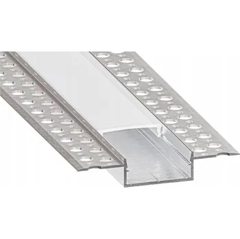LED páska Vestavný profil pro LED pásky 1 m stříbrná/bílá