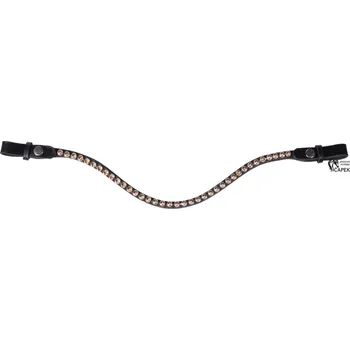 Jezdectví Čelenka HKM -PASSION- - Černá/jantarová - Cob