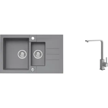 Granitový dřez Alveus SET ROCK 70/81 + baterie AFRA 81 + 5 % sleva v košíku s kódem SLEVA5