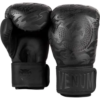 Boxerské rukavice Boxerské rukavice Venum Dragon's Flight - Black/Black Velikost: 16oz