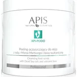 APIS NATURAL COSMETICS čisticí peeling na nohy se solí z mrtvého moře a sopečnou lávou 700 g