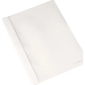 Plastové rychlovazače Q-Connect, A4, bílý, 50 ks