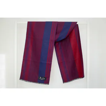 Šála Šála z česaného hedvábí červeno-modrá oboustranná, HEDVÁBNÝ SVĚT