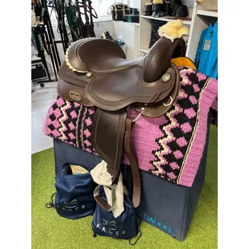 Jezdecké sedlo Westernové sedlo Denver 16" 16"
