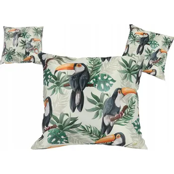 Polštář Polštář s výplní/zip - Ptáci, Tukan (CARMANI)