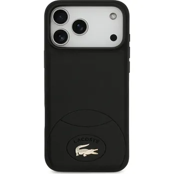 Pouzdro na mobilní telefon Pouzdro na telefon s vestavěným magnetickým kroužkem Lacoste MagSafe iPhone 17 Pro Max LCHMP17XPBLK černá 99X