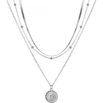 Náhrdelník Prosperk Náhrdelník trojitý stříbrný S0147