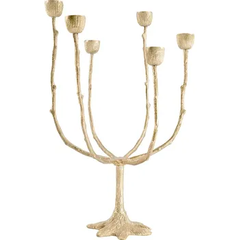 Svícen Dekorativní svícen Doing Goods Misty 25 x 25 x 37 cm 1.20.30.021.921.5 žlutá 18X