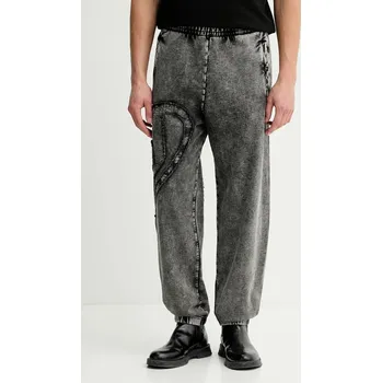 Bavlněné tepláky Diesel P-MARKY-DEN A19324.0KIBZ šedá 90X, vel. M