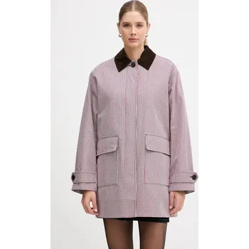 Bavlněná bunda Tommy Hilfiger WW0WW47766 červená 33X, vel. 36