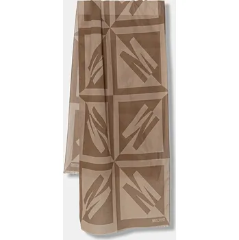 Módní doplněk Bavlněná šála Moschino M3401.03321 béžová 80A, vel. ONE SIZE