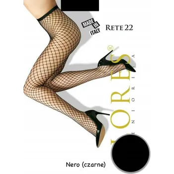 Dámské punčochy Punčocháče hladké Lores Rete 22 20den vícebarevné Nero velikost 1/2