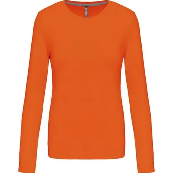 Dámské tričko KARIBAN VINTAGE K383 / Dámské tričko s dlouhým rukávem - orange S