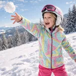 Dětská fleecová mikina Reima Niksini tyrkysová/růžová 158