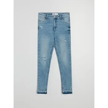 Dámské džíny Sinsay - Džíny skinny se sepraným efektem - modrá - 239HC-55J - 239HC-55J-38