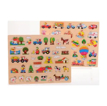 Puzzle Dřevěné puzzle s úchytem velké