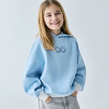 Dívčí mikina Reserved - SmileyWorld® mikina - bleděmodrá - 004HU-05X - 004HU-05X-U14