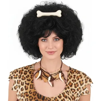 Karnevalový doplněk Náhrdelník pravěk kožešina