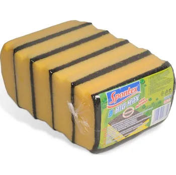 Podlahový mycí stroj Houbičky na nádobí Spontex - Big Max, žluté, 5 ks