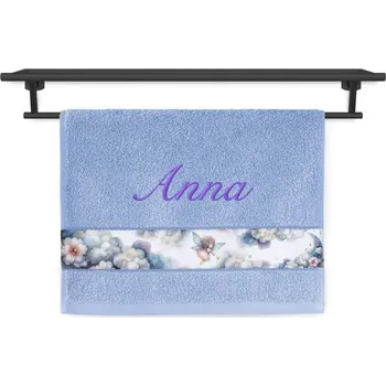 Dětský ručník se jménem NA PŘÁNÍ 30x50 Tajemství lesní víly světle modrý