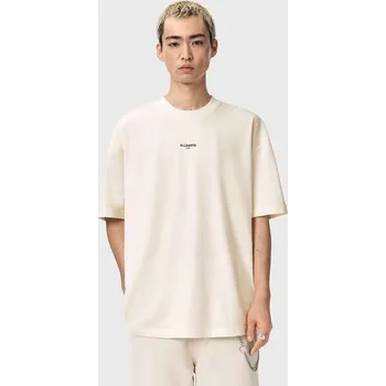 Pánské tričko Bavlněné tričko AllSaints MIKRO M028JE bílá 00X, vel. L